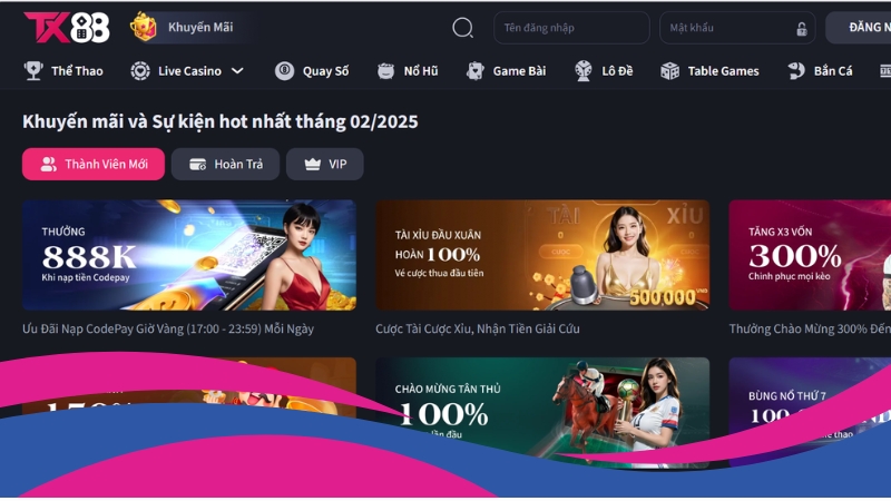 Khuyến mãi hấp dẫn được TX88 cập nhật liên tục Khuyến mãi hấp dẫn được TX88 cập nhật liên tục